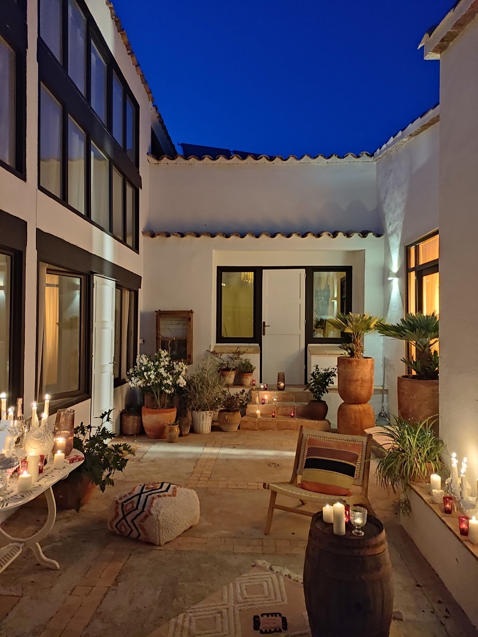 Courtyard with plants