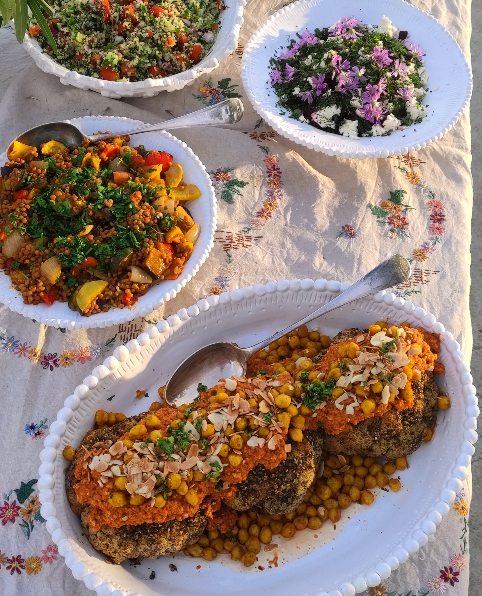 Shared mains on terrace