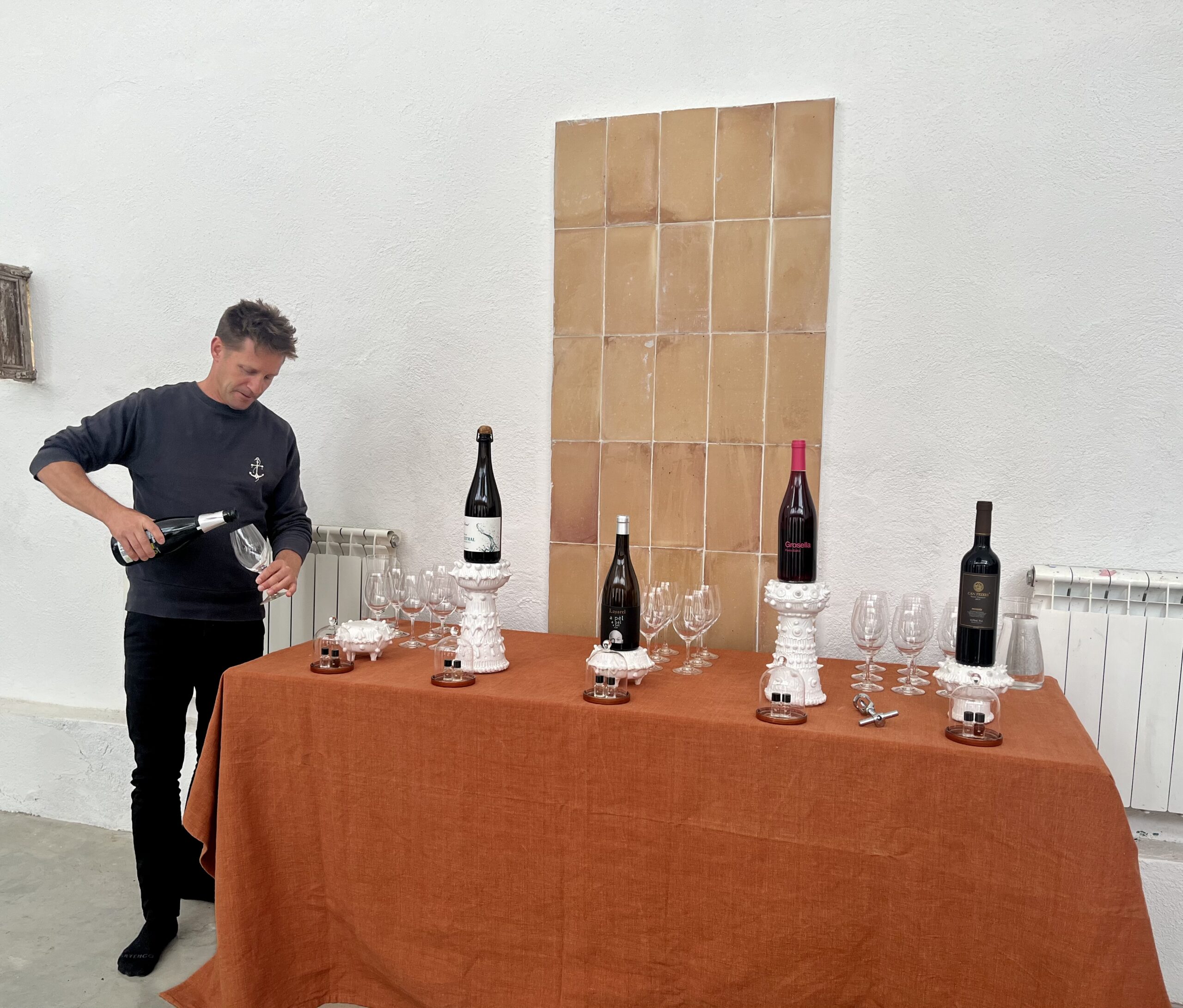 Wine tasting table